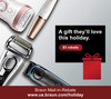 Braun Electric Razor For Men M60B Mobile Electric Foil Shaver Washable