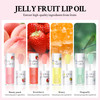 Hosaily Crystal Jelly Lip Oil Fruit Flavoured Hydrating Honey Lip Glow Oil Lip Care Moisturizing Long Lasting Clear Lip Oil Plumping Lip Gloss Bee Balm For Dry Lips Makeup 4 Pcs