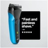 Braun Series 3 3010S Wet & Dry Electric Shaver For Men/Rechargeable Electric Razor Blue