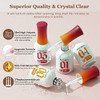Modelones Dip Powder Liquid Set 4+ Dip Powder System Set With Base Coat/Top Coat/Activator/Brush Saver/Manicure Tools For Nail Kit Art Diy Salon - / 4 Pcs 15Ml 0.5Oz
