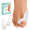 Welnove Bunion Cushion Protector Aloe Vera Extract Infused Bunion Corrector With Separator Gel Bunion Shield For Foot Pain Relief Calluses Relieve Foot Pain From Friction(White) 8 Pack
