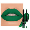 Evpct Forest Green Matte Lip Liner & Liquid Lipstick Stain Makeup Set For Women Green Lip Liner Stain Long Lasting Waterproof Smudge Proof Cruelty Lip Stick Makeup 24 Hours Originales 48 1Pcs