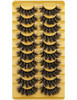 Goddvenus Eyelashes Mink Lashes Fluffy Natural Look False Lashes Wispy Full Eye Lashes 8D 20 Mm Long D Curl Strip Eyelashes Pack Reusable Fake Eyelashes That Look Like Extensions By Goddvenus 10 Pairs