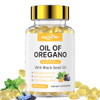 Healoading Organic Oregano Oil Softgels: Oil Of Oregano With Black Seed 300Mg