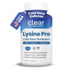 Clear Probiotics Lysine Cold Sore Treatment For Lips With Pre Probiotics & Vit
