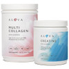 Alaya Naturals Multi Collagen Powder & Micronized Creatine Monohydrate Bundle 40 Servings 5 G
