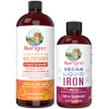 Maryruth's Liquid Morning Multivitamin +Hair Growth (Peach Mango & Iron Liquid 30Oz