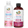 Maryruth's Women's Multivitamin + Hair Growth Liposomal (Peach) & Iron Liquid