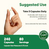 Micro Ingredients Bovine Colostrum Per Serving 240 Capsules 1000 Mg