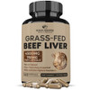 Wholesome Wellness Grass Fed Desiccated Beef Liver Capsules (180 Pills Each) 750Mg