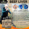 Wholesome Wellness Grass Fed Desiccated Beef Liver Capsules (180 Pills Each) 750Mg