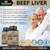 Wholesome Wellness Grass Fed Desiccated Beef Liver Capsules (180 Pills Each) 750Mg