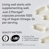 Sports Research Vegan Omega 3 Algae Oil Plantgels 60 Count 1040Mg