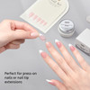 Gaoy Solid Nail Glue Gel For Nail Tips Strong Solid Glue For Press Ons False And Acrylic Tips Uv Light Cure 15G