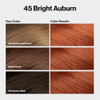 Revlon Colorsilk With Bond Repair Complex Permanent Hair Color 100% Gray Coverage Ammonia Dye Vegan Keratin 45 Bright Auburn 3 Pack