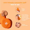 Real Techniques Mini Miracle Concealer Puff Trio Small Makeup Puff For Liquid & Cream Foundation & Concealer Targeted Concealing Travel Friendly & Reusable Vegan & Cruelty 3 Count