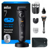 Braun All-In-One Series 7 Men's Electric Beard Trimmer Hair Clipper Shaver & Razor For Face Hair & Body All-In-One Aio 7535 With Gillette Proglide Razor Cordless