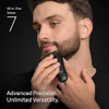 Braun All-In-One Series 7 Men's Electric Beard Trimmer Hair Clipper Shaver & Razor For Face Hair & Body All-In-One Aio 7535 With Gillette Proglide Razor Cordless
