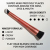 Real Techniques Big Blends Energy Brush + Dual-Sided Puff Kit Face Makeup Brush & Puff Set For Foundation Concealer Powder & Blush Travel Friendly Cruelty- & Vegan 6 Piece