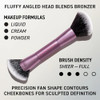 Real Techniques Big Blends Energy Brush + Dual-Sided Puff Kit Face Makeup Brush & Puff Set For Foundation Concealer Powder & Blush Travel Friendly Cruelty- & Vegan 6 Piece