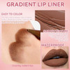 Hosaily Lip Combo 2 In 1 Dual-Ended Lip Liner Lipstick & Gloss Kit Nude Beige Glow Juicy Lip Mirror Effect Velvet Matte Lip Liner Smooth Buildable Glass Quick Fuller Lip Plumping Set For Women01