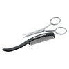 Tweezerman G.E.A.R. Moustache Scissors And Comb Black
