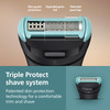 Norelco Philips Norelco Body Groomer 7000 Series Men's Whole Body Groomer Contour-Following 2D Flexing Head Triple Protect Shave System & Intimate Body Hair Trimmer 100% Showerproof Bg7480/50