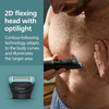Norelco Philips Norelco Body Groomer 7000 Series Men's Whole Body Groomer Contour-Following 2D Flexing Head Triple Protect Shave System & Intimate Body Hair Trimmer 100% Showerproof Bg7480/50