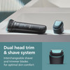 Norelco Philips Norelco Body Groomer 7000 Series Men's Whole Body Groomer Contour-Following 2D Flexing Head Triple Protect Shave System & Intimate Body Hair Trimmer 100% Showerproof Bg7480/50