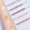 Focallure Glittering Liquid Eyeshadow Quick-Drying Crease Resistant Creates High-Impact Shimmer Diamond Glow Eye Looks Precise Applicator 05 Champagne Shimmer