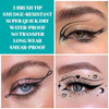 Ucanbe Black Liquid Eyeliner Kit Included 3 Brush Tip For Ultra Precision Quick Drying Smooth Glide Smudge-Resistant Waterproof Pigmented Up To 24 Hours Liquid Liner Eye Makeup Set 3Pcs