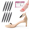 Welnove Elastic Foam Heels Straps Cushions - Anti-Slip Heel Grips For Slingback Shoes Strappy Sandals & Heels Prevent Blisters Stop Straps From Slipping Reduce Rubbing Trimmable Black 8 Pcs