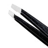 Tweezerman Mini Slant Tweezer - Tweezers For Eyebrows Travel Tweezers For Eyebrows Facial Hair (Dusted Onyx)