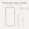 Tweezerman Mini Slant Tweezer - Tweezers For Eyebrows Travel Tweezers For Eyebrows Facial Hair (Dusted Onyx)