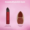Real Techniques Makeupsaver Duo Set Limited Edition Brush & Makeup Sponge Kit For Foundation Stocking Stuffer Vegan & Cruelty- Makeup Tools 2 Piece