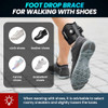 Welnove Adjustable Afo Foot Drop Brace With Dual-Knob - Lightweight Foot Drop Brace For Walking Gait Improvement Pain Relief And Achilles Tendon Support - Fits Left/Right Foot