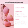 Real Techniques Miracle Powder Sponge Makeup Blending Sponge For Powder Products Set Makeup For Natural Finish & Cloud Skin Buildable Coverage Velvet Material Latex- Foam 2 Count