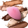 Real Techniques Miracle Powder Sponge Makeup Blending Sponge For Powder Products Set Makeup For Natural Finish & Cloud Skin Buildable Coverage Velvet Material Latex- Foam 2 Count