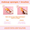 Real Techniques Miracle Powder Sponge Makeup Blending Sponge For Powder Products Set Makeup For Natural Finish & Cloud Skin Buildable Coverage Velvet Material Latex- Foam 2 Count