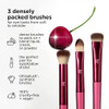 Real Techniques Cherry On Top Mesmereyes Brush Trio Limited Edition Makeup Brush Set Synthetic Bristles Eyeshadow Blending Brushes Vegan & Cruelty- For Powder & Cream Shadow Set 3 Piece