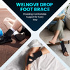 Welnove Drop Foot Brace With Arch SupportAfo Ankle Brace For WalkingRelieve The Instability Of Lower Limbs By Foot Drop Ms Spinal Cord Injury (Include Left And Right Fsa Hsa Eligible) 2 Pack
