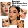 Ucanbe Baked Eyeshadow Palette With Brushes Makeup Set 16 Color Natural Nude Matte Shimmer Metallic Eye Shadow Make Up Pallet For Women Girls High Pigmented Long Lasting Waterproof 15Pcs