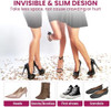 Welnove Heel Pads Grips For Women Shoes - Welnove 4 Paris Adhesive Heel Cushion Inserts Prevent Slipping Rubbing Blisters Foot Pain Improve Heels Pumps Shoe Fit - Heel Pads For Shoes Too Big Beige