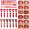 Dmsky Lip Gloss Set 12 Colors Lip Oil For Dry Cracked Lips Moisturizing Lip Balm Infused With Vitamin E For A Sheer Tint Of Color 12 Pack