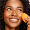 Real Techniques Mini Travel Duo Makeup Brush Set For Traveling Mini Foundation Brush & Makeup Blender Sponge For Blending On-The-Go Achieve A Complete Base Latex & Cruelty- Set 2 Piece