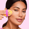 Real Techniques Miracle 2-In-1 Powder Puff Dual-Sided Full Size Makeup Blending Puff Reversible Elastic Band Makeup Sponge & Powder Puff For Liquid Cream & Powder Products Crulety- 2 Pack