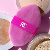 Real Techniques Miracle 2-In-1 Powder Puff Dual-Sided Full Size Makeup Blending Puff Reversible Elastic Band Makeup Sponge & Powder Puff For Liquid Cream & Powder Products Crulety- 2 Pack