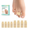 Welnove Hammer Toe Straightener - Broken Toe Wraps - Hammer Toe Corrector For Women - Toe Splints For Crooked Toes Curled Toes Bent Toes - (Multi-Size Firm Beige) 8 Pack