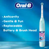 Oral-B Kid's Electric Battery Powered Toothbrush Featuring Extra Soft Color Changing Bristles For Ages 3+