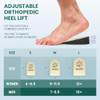 Welnove Adjustable Heel Lifts For Men Shoes  Welnove 4 Layers 1 Inch Orthopedic Height Increase Insert For Achilles Tendonitis Heel Pain Leg Length Discrepancy Plantar Fasciitis Shoe Lifts Large 1 Pair